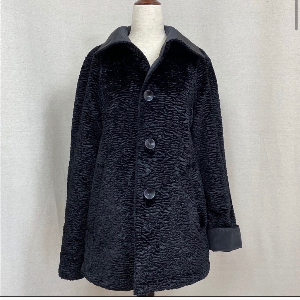 talbots reversible jacket faux shearling jacket